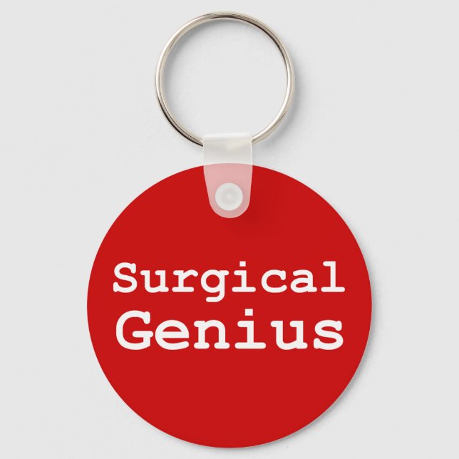 Surgical Genius Gifts Keychain (Front)