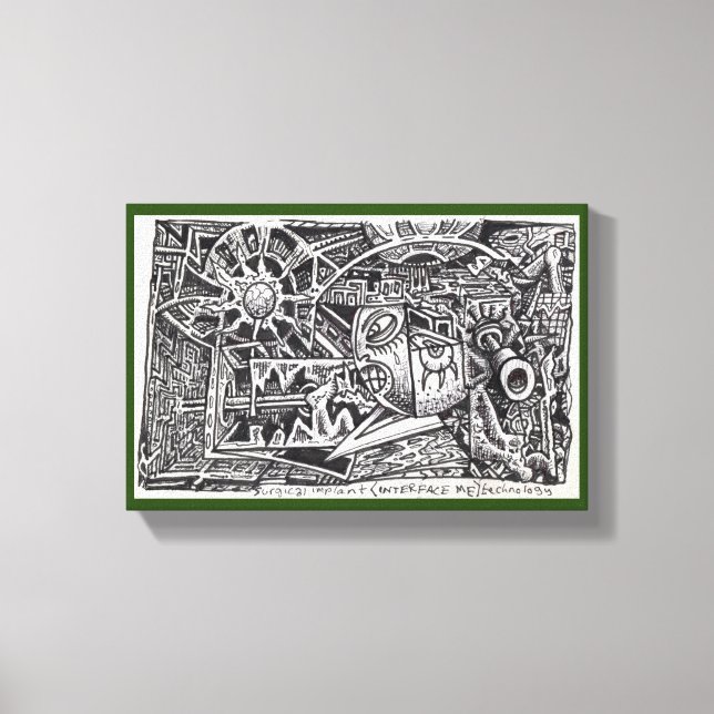 Surgical Implant (Interface Me) Technology Canvas Print (Front)