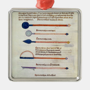 Surgical instruments from a treatise metal ornament