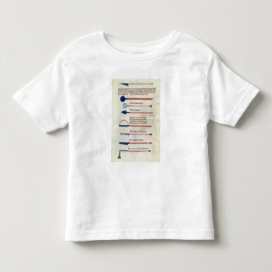 Surgical instruments from a treatise toddler t-shirt