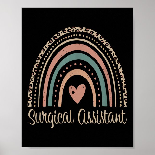 Surgical Istant Boho Rainbow Surgical First Istant Poster (Front)