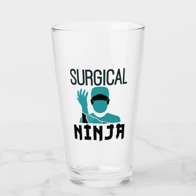 Surgical Ninja Scrub Tech Technologist Glass (Front)