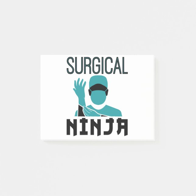 Surgical Ninja Scrub Tech Technologist Post-it Notes (Front)