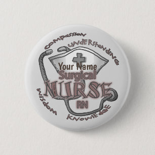 Surgical Nurse Axiom 2 Inch Round Button