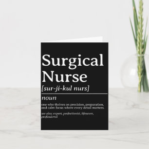 Surgical Nurse Definition Precision Care Quote Card