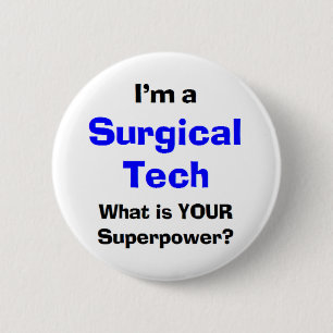 surgical tech 2 inch round button