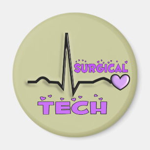 Surgical Tech Gifts QRS Design Magnet
