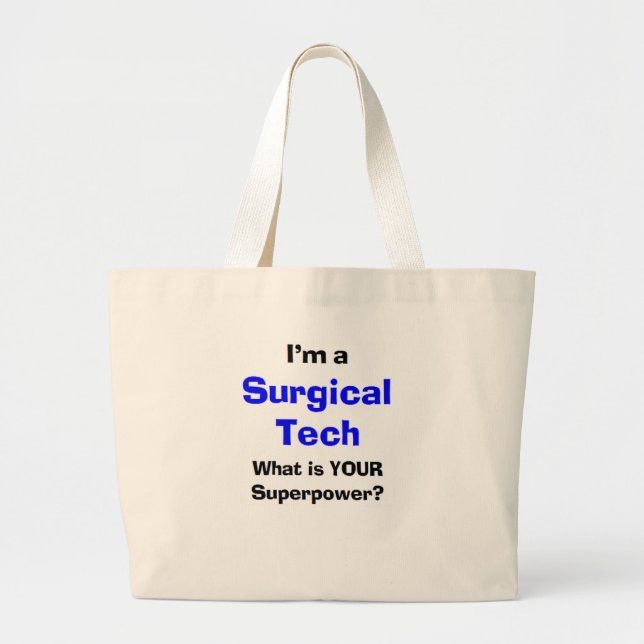surgical tech large tote bag (Front)