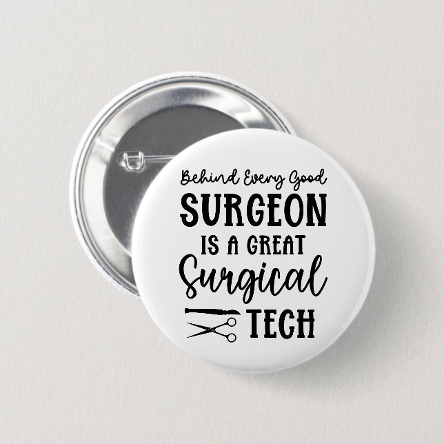 Surgical Tech | Surgical Technologist Appreciation 2 Inch Round Button (Front & Back)