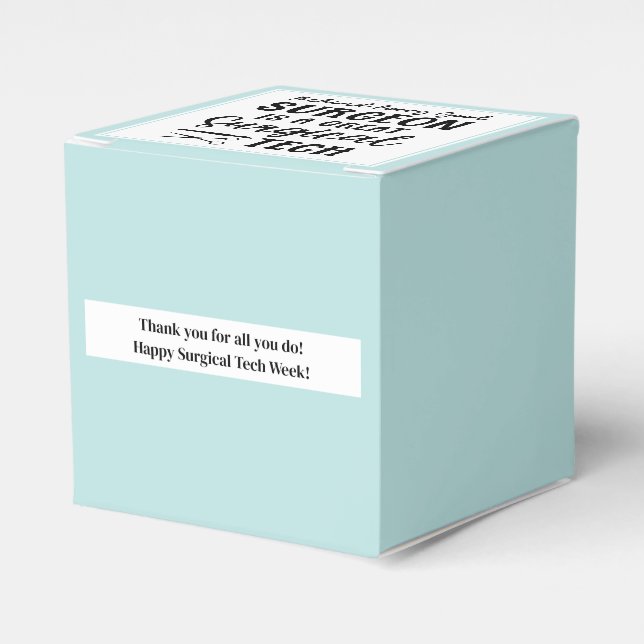 Surgical Tech | Surgical Technologist Appreciation Favor Box (Front Side)