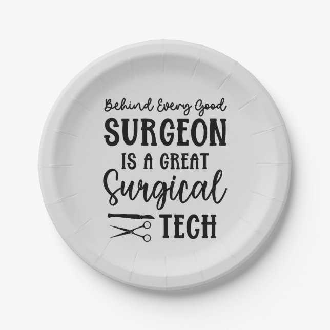 Surgical Tech | Surgical Technologist Appreciation Paper Plate (Front)