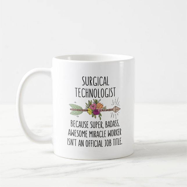 Surgical Technician Scrub Tech Coffee Mug (Left)