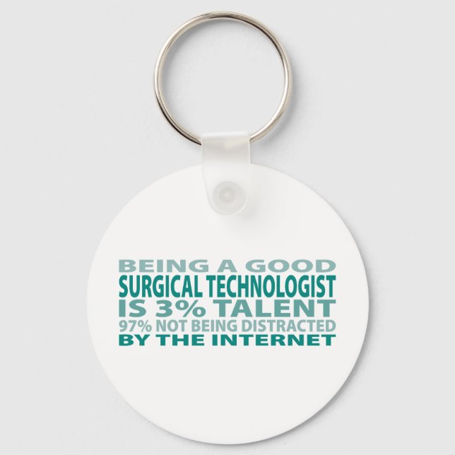 Surgical Technologist 3% Talent Keychain (Front)