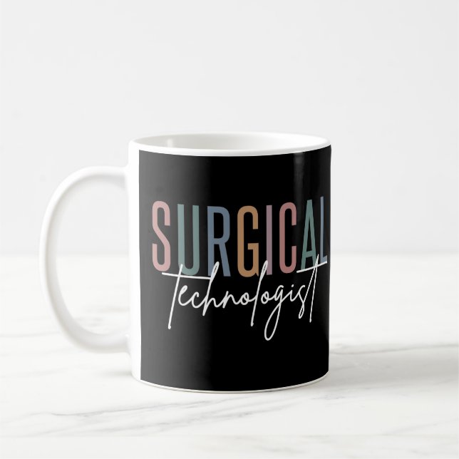 Surgical Technologist Med Surg Tech Surgery Tech Coffee Mug (Left)