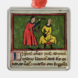 Surgical treatment, from an edition metal ornament