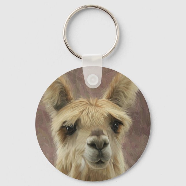 Suri Alpaca Keychain (Front)