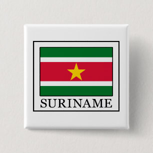 Suriname 2 Inch Square Button