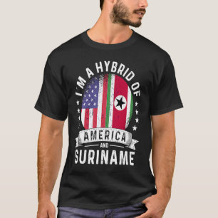Suriname American Patriot Grown Flag Humour T-Shirt