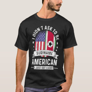 Suriname American Patriot Grown  Humour Flag T-Shirt