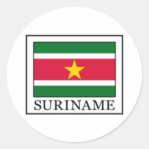 Suriname Classic Round Sticker