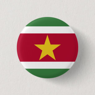 Suriname Flag 1 Inch Round Button