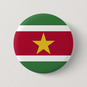 Suriname Flag 2 Inch Round Button
