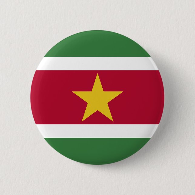 Suriname Flag 2 Inch Round Button (Front)
