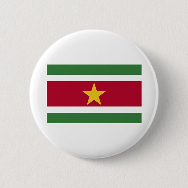 Suriname Flag 2 Inch Round Button (Front)