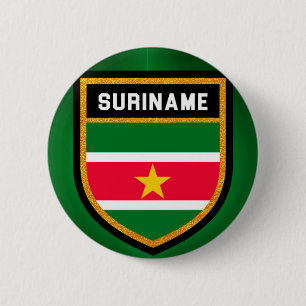 Suriname Flag 2 Inch Round Button