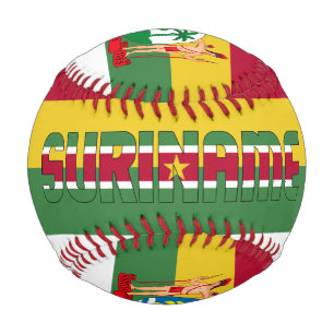 Suriname Flag and Coat of Arms Patriotic Baseball