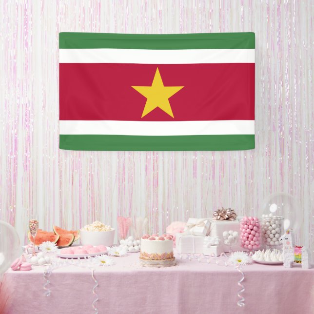 Suriname flag banner (Party)