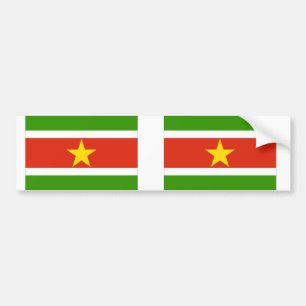 Suriname Flag Bumper Sticker