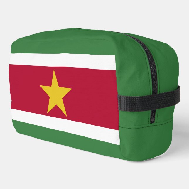 Suriname flag dopp kit (Left Corner)