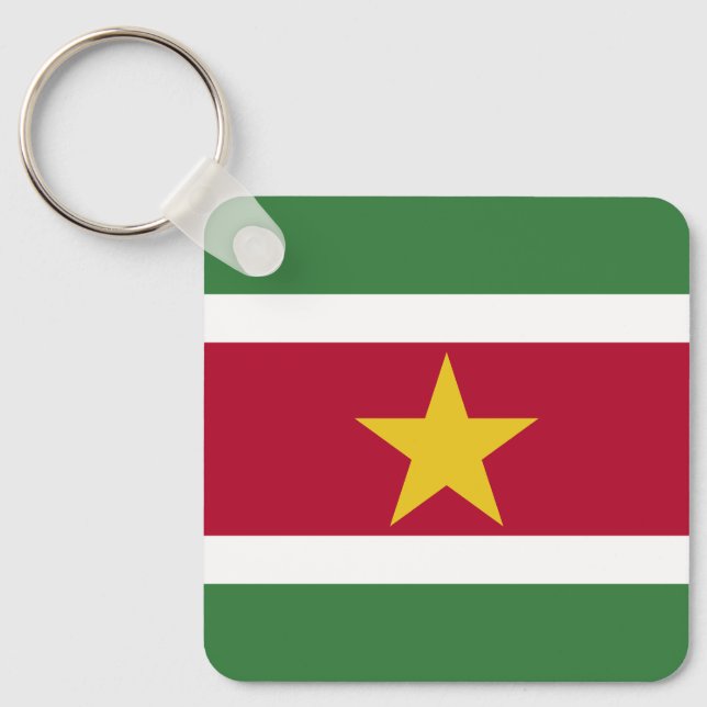 Suriname Flag Keychain (Front)
