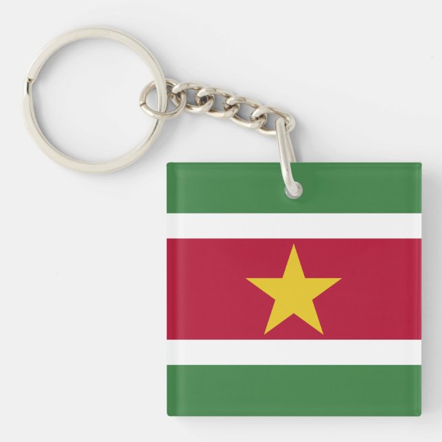 Suriname Flag Keychain (Front)