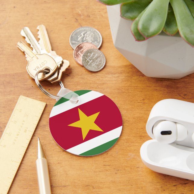 Suriname flag keychain (Desk)