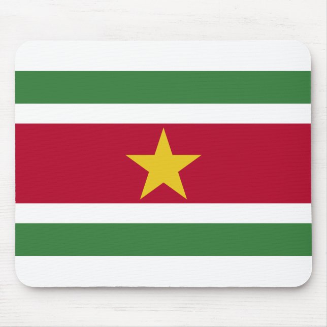 Suriname Flag Mouse Pad (Front)