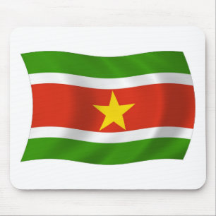 Suriname Flag Mousepad