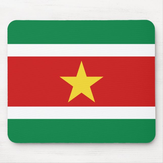 Suriname Flag Mousepad (Front)