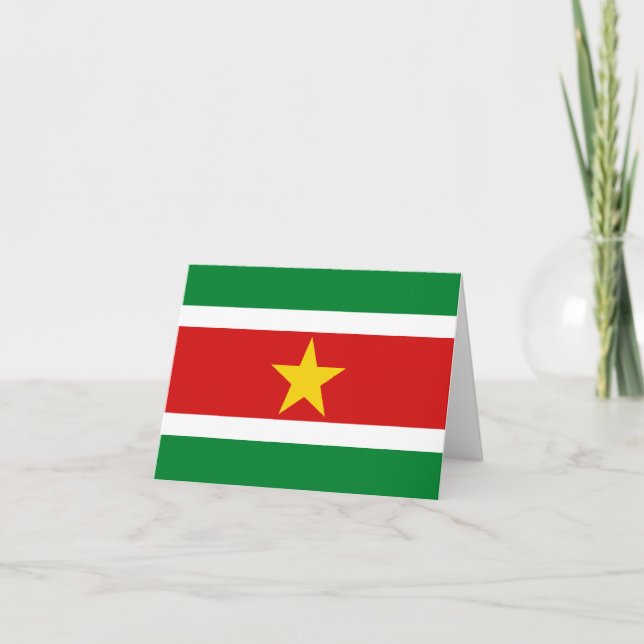 Suriname Flag Notecard (Front)