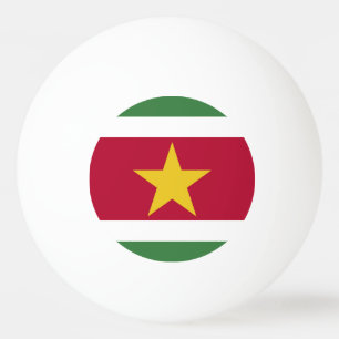 Suriname flag ping pong ball