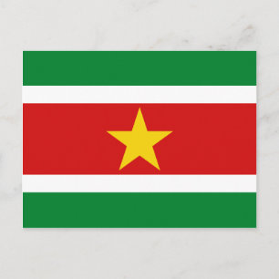 Suriname Flag Postcard