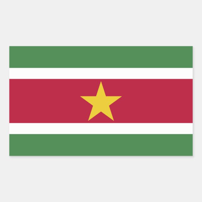 Suriname Flag Sticker (Front)
