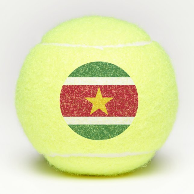 Suriname Flag Tennis Balls (Front)
