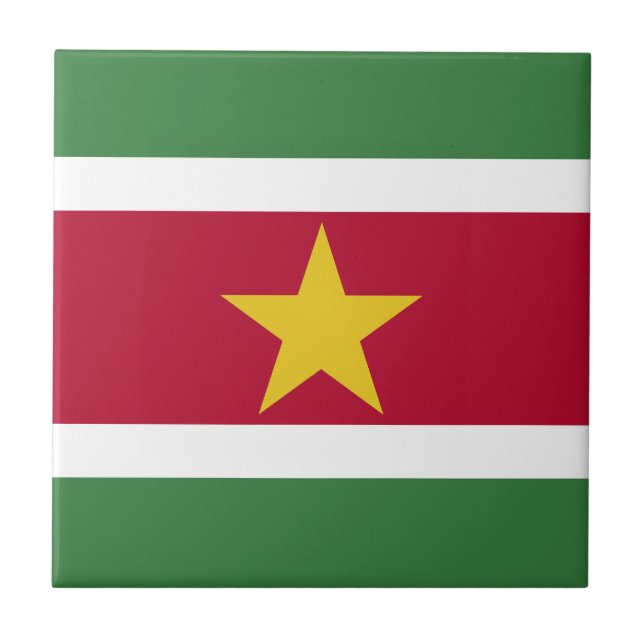 Suriname Flag Tile (Front)