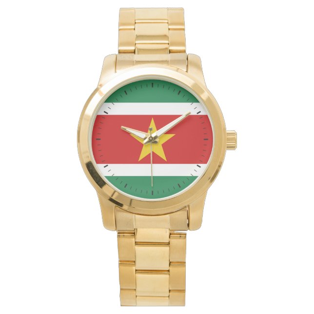 Suriname Flag  Watch (Front)
