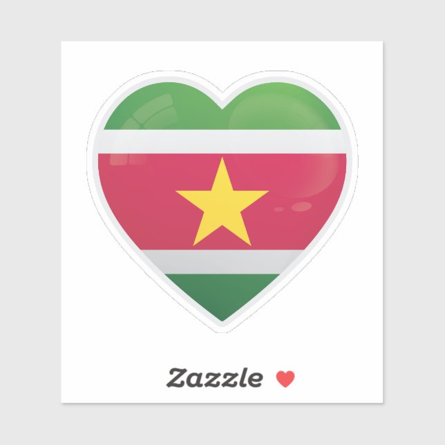Suriname  Love Flag (Sheet)