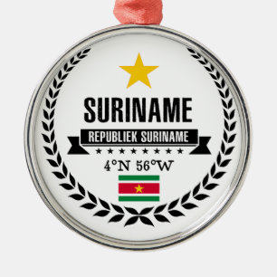 Suriname Metal Ornament