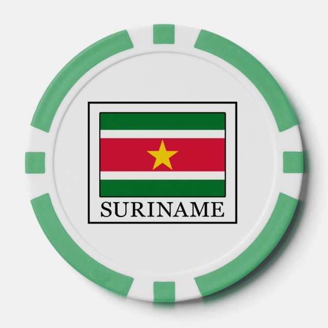 Suriname Poker Chips (Front)