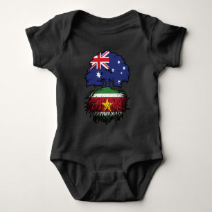 Suriname Surinamese Australian Australia Tree Root Baby Bodysuit